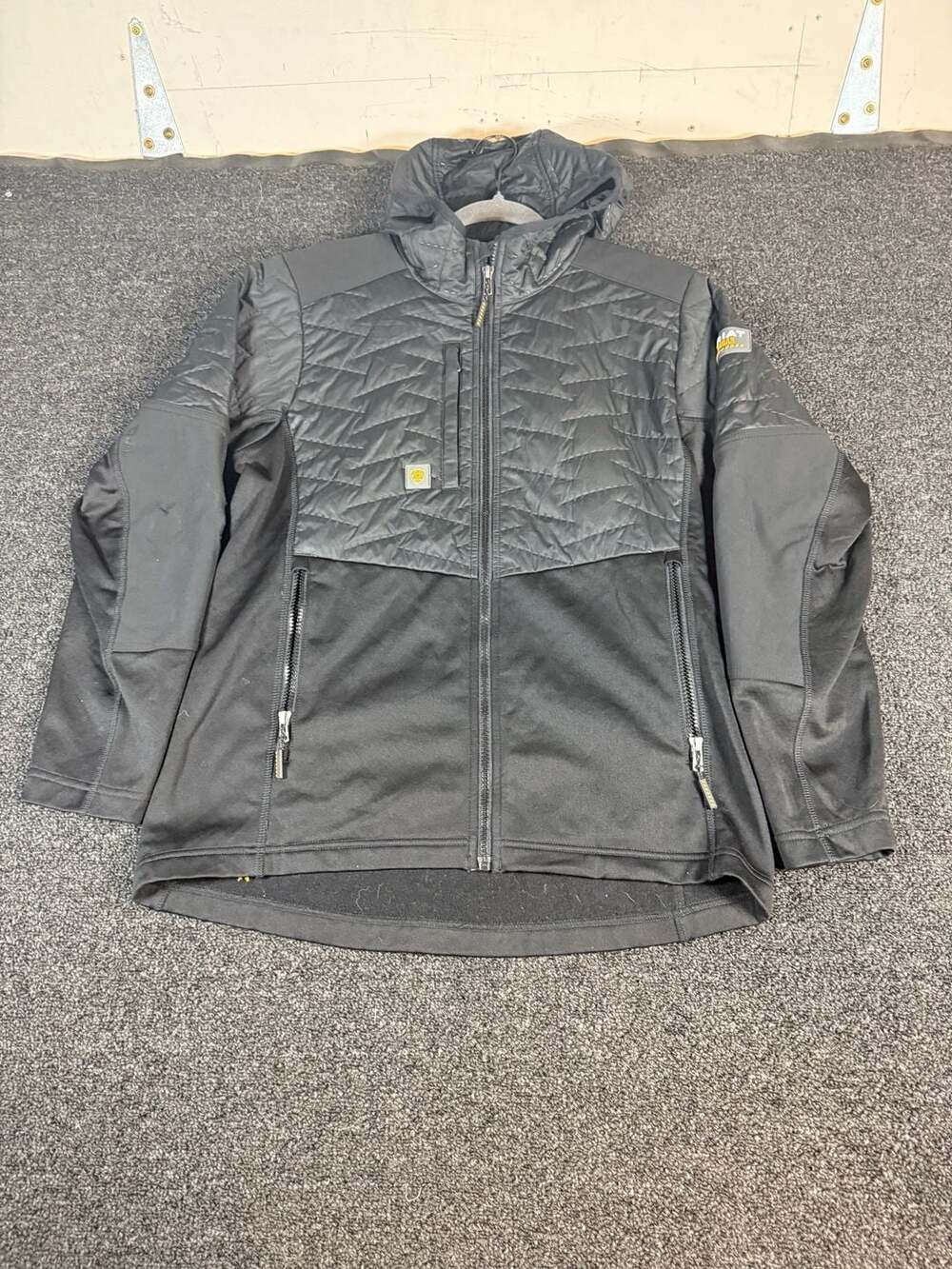 Ariat Women's Rebar Cloud 9 Insulated Hybrid Work Jacket, Black, Size Medium